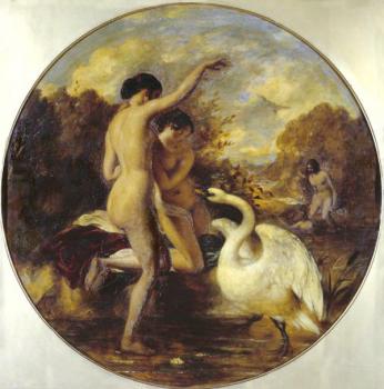 威廉 埃蒂 Female Bathers Surprised by a Swan
